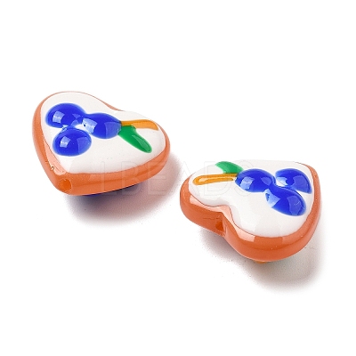 Baking Paint Glass Enamel Beads LAMP-V001-06E-1