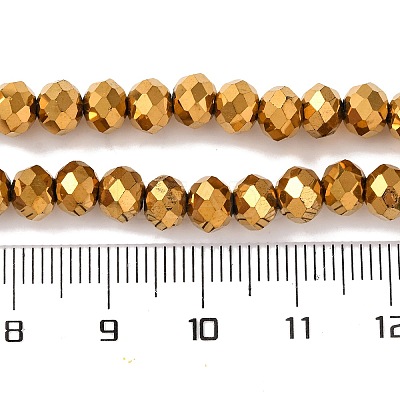 Electroplate Transparent Glass Beads Strands EGLA-A034-T6mm-UA01-1
