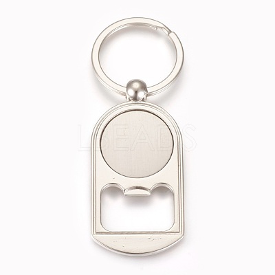 Zinc Alloy Cabochon Settings Bottle Openers X-AJEW-E038-04P-1