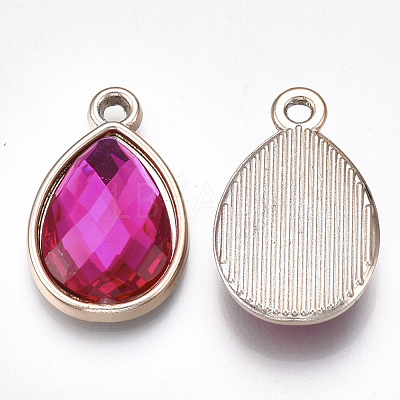 UV Plating Acrylic Pendants OACR-T005-84KC-1
