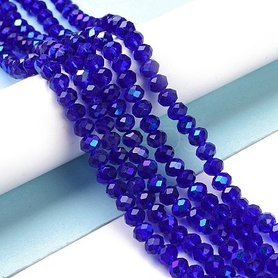 Electroplate Glass Beads Strands EGLA-A034-T3mm-L16-1