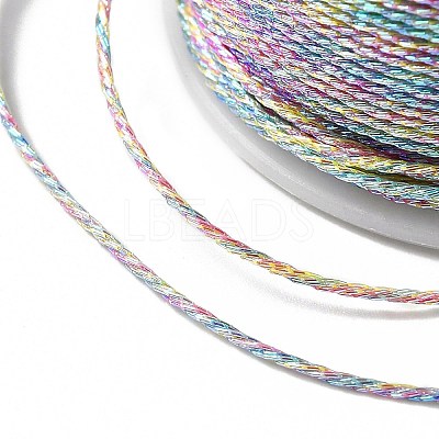 17M Rainbow Color Polyester Sewing Metallic Thread OCOR-E026-08A-1