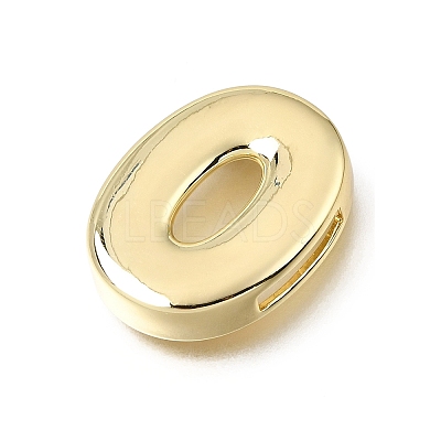 Brass Slide Charms KK-Z163-01G-O-1