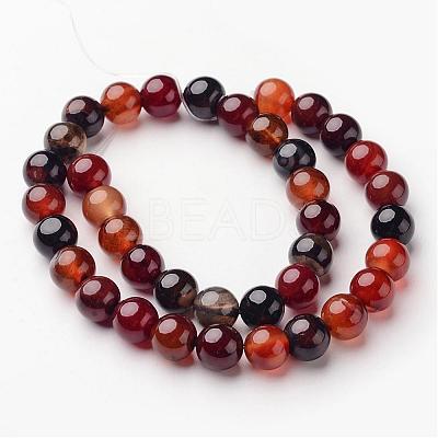 Natural Agate Beads Strands G-D845-02-10mm-1