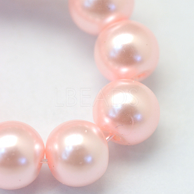 Baking Paint Glass Pearl Bead Strands X-HY-Q003-3mm-70-1