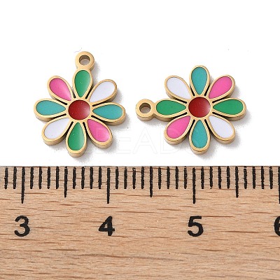 Ion Plating(IP) 304 Stainless Steel Charms STAS-C083-14G-02-1