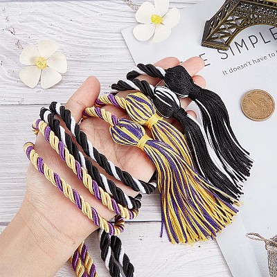 2Pcs 2 Style Polyester Tassel Big Pendant Decorations FIND-GF0004-11-1