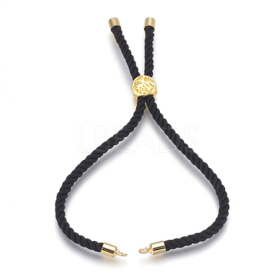 Cotton Cord Bracelet Making KK-F758-03H-G-1