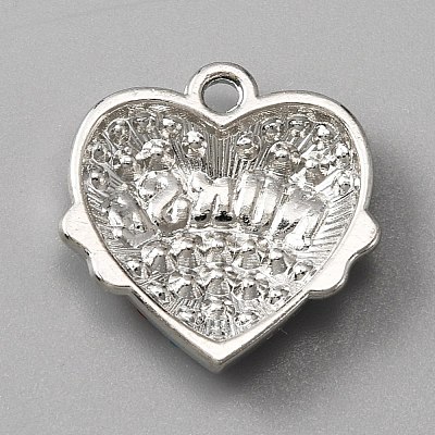 Alloy Rhinestone Pendants ALRI-WH0008-19F-1