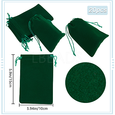 Velvet Jewelry Drawstring Gift Bags ABAG-BBC0001-10C-05-1