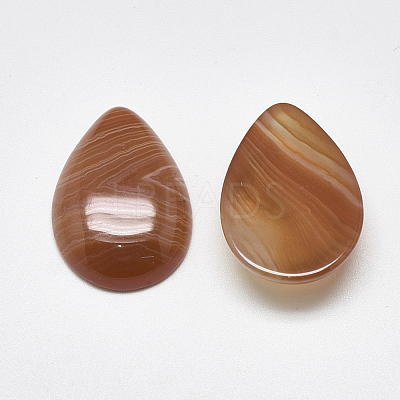 Natural Banded Agate/Striped Agate Cabochons G-T122-23G-1
