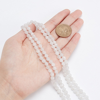 2 Strands Natural White Agate Beads Strands G-AR0005-43A-1