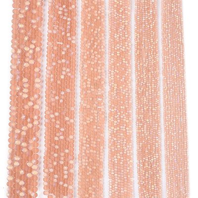 Transparent Glass Beads Strands LS-EGLA-A044-T3mm-MB21-1