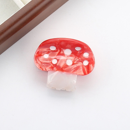Cute Mushroom Cellulose Acetate Claw Hair Clips PW-WG24556-03-1