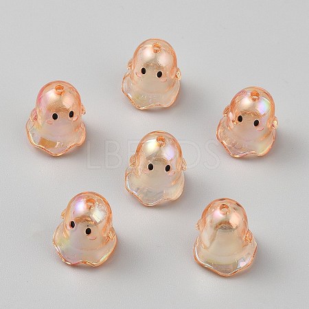Transparent Acrylic Bead Caps TACR-WH0021-20E-1