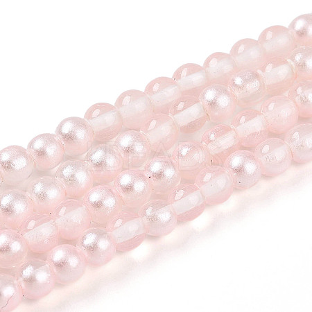 Baking Paint Transparent Glass Beads X1-DGLA-N011-4mm-03-1