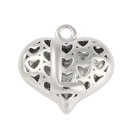 Hollow Brass Pendants for Valentine's Day KK-M289-03L-P-1
