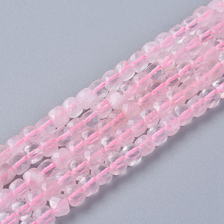 Natural Rose Quartz Beads Strands G-L537-017-1