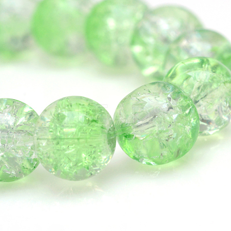 Baking Paint Crackle Glass Beads Strands X-CCG-S001-4mm-13-1