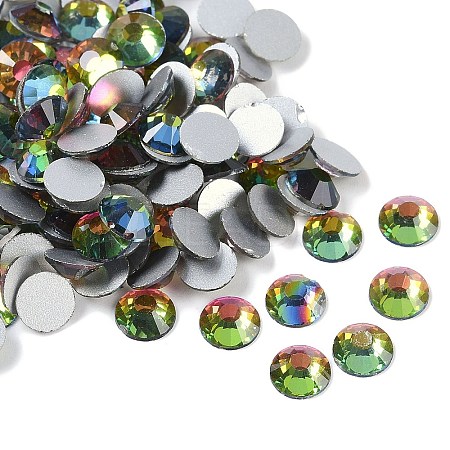 Glass Flat Back Rhinestone RGLA-C002-SS30-001VM-1