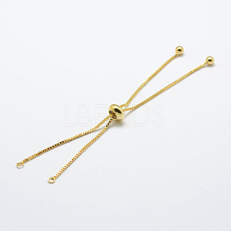 Rack Plating Brass Chain Bracelet Making KK-A142-018G-1