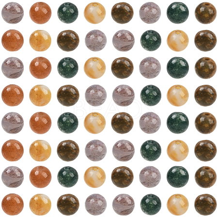 200Pcs Natural Indian Agate Beads G-SP0001-20A-1