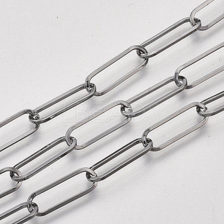 Unwelded Iron Paperclip Chains CH-S125-02B-B-1