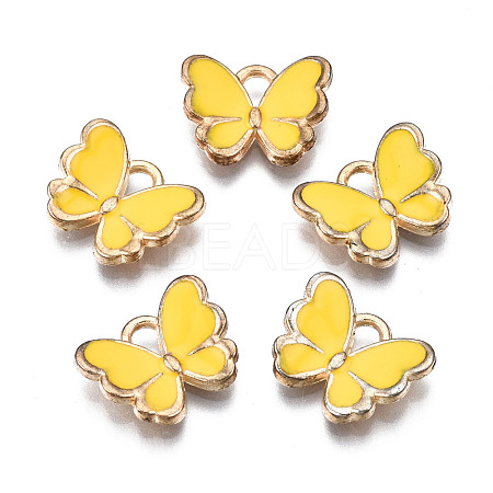 Alloy Enamel Charms X-ENAM-S121-070L-1