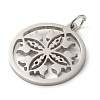 Non-Tarnish 304 Stainless Steel Pendants STAS-C086-05K-P-2