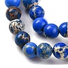 Dyed Natural Regalite/Imperial Jasper/Sea Sediment Jasper Beads Strands G-B124-C02-01-4