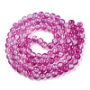 Transparent Crackle Baking Paint Glass Beads Strands DGLA-T003-01C-09-2