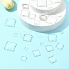 48Pcs 6 Styles Transparent Square Glass Cabochons GGLA-FS0001-06-8