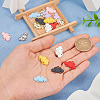 18Pcs 9 Colors Zinc Alloy Chandelier Component Links FIND-TA0002-54-6