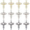24Pcs 3 Colors Alloy with Rhinestone Pendants FIND-SP0001-91-1