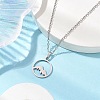 Non-Tarnish 201 Stainless Steel Pendnat Necklaces NJEW-JN04764-02-5