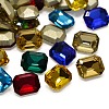 Faceted Rectangle K9 Glass Pointed Back Rhinestone Cabochons RGLA-A017-8x10mm-SM-2