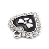 Alloy Rhinestone Pendants FIND-U026-14P-2