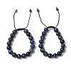 10mm Round Natural Sodalite Braided Bead Bracelets BJEW-C067-01C-03-1