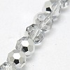 Electroplate Glass Beads Strands X-EGLA-J042-8mm-H02-3