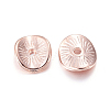 Tibetan Style Alloy Wavy Spacer Beads TIBEP-A11067-RG-FF-2