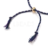 Adjustable Braided Cotton Cords Slider Bracelets Making BJEW-JB05743-05-2