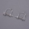 Plastic Clip-on Earring Findings KK-F785-05P-1