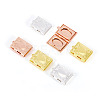 6Pcs 3 Colors Brass Locket Pendants KK-TA0001-98-3