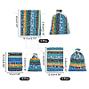 20Pcs 3 Styles National Style Cloth Storage Bag ABAG-CA0001-09-2