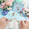 Alloy Ename Heart & Lollipop & Rabbit Pendant Locking Stitch Markers HJEW-AB00069-3