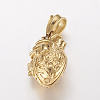 304 Stainless Steel Locket Pendants X-STAS-P137-19G-1