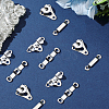 60Pcs 2 Styles Brass Adjustable Jean Button Pins KK-GF0001-21P-7
