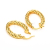 Brass Hoop Earrings EJEW-F250-05-G-3