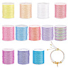 12 Rolls 12 Colors Polyester Sewing Thread OCOR-WH0087-04-1