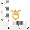 316 Stainless Steel Micro Pave Cubic Zirconia Pendants STAS-K284-01C-G-3